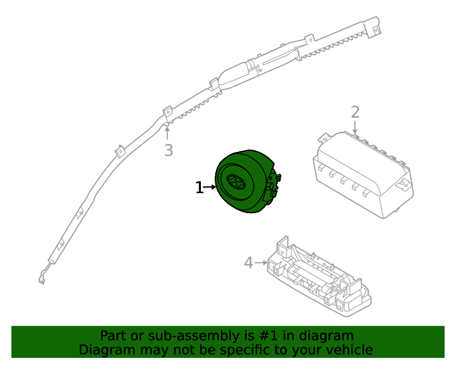 GENUINE Steering Wheel Air Bag for 2021 Kia K5 80100L3500WK