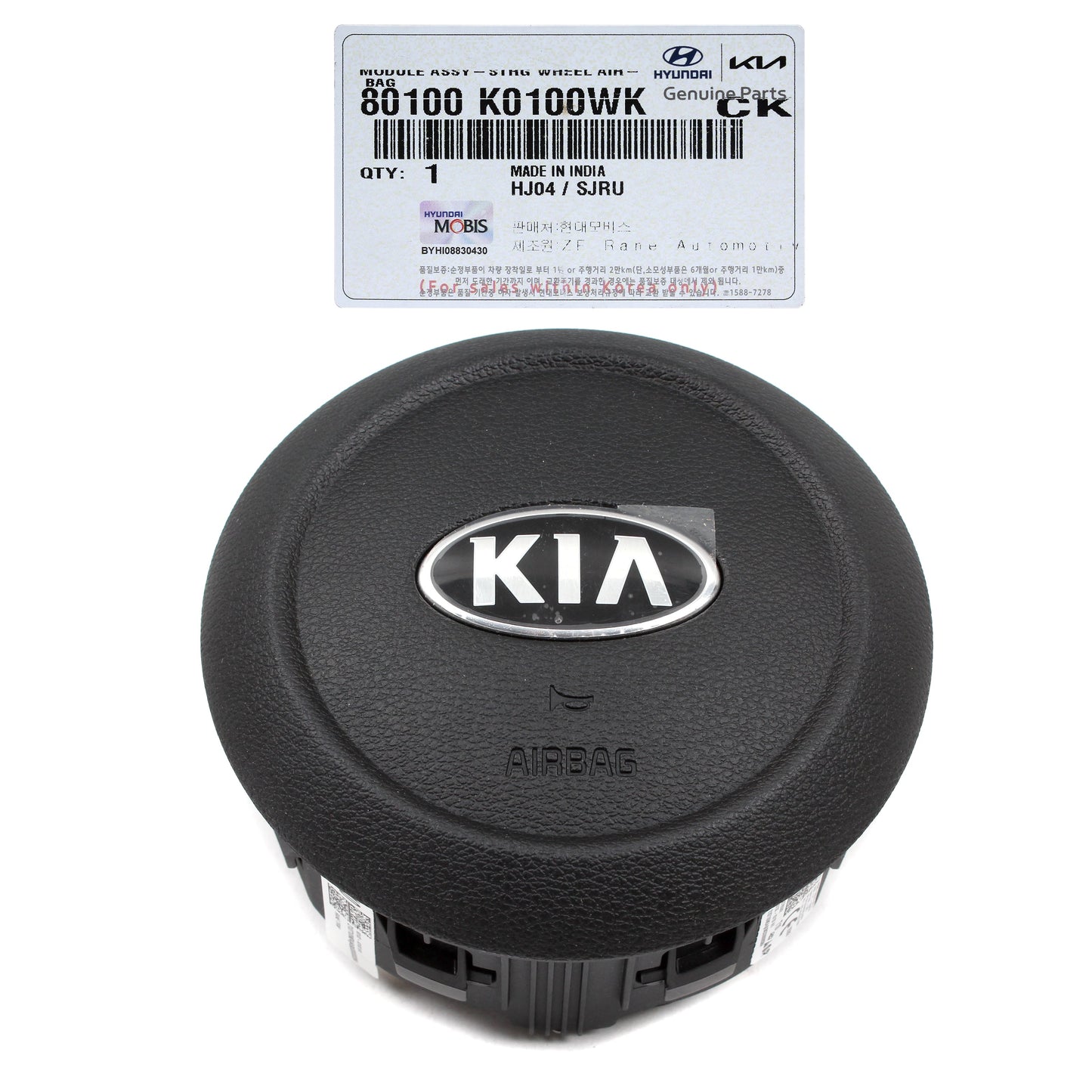 GENUINE Steering Wheel Air Bag for 2020-2021-2022 Kia Soul 80100K0100WK