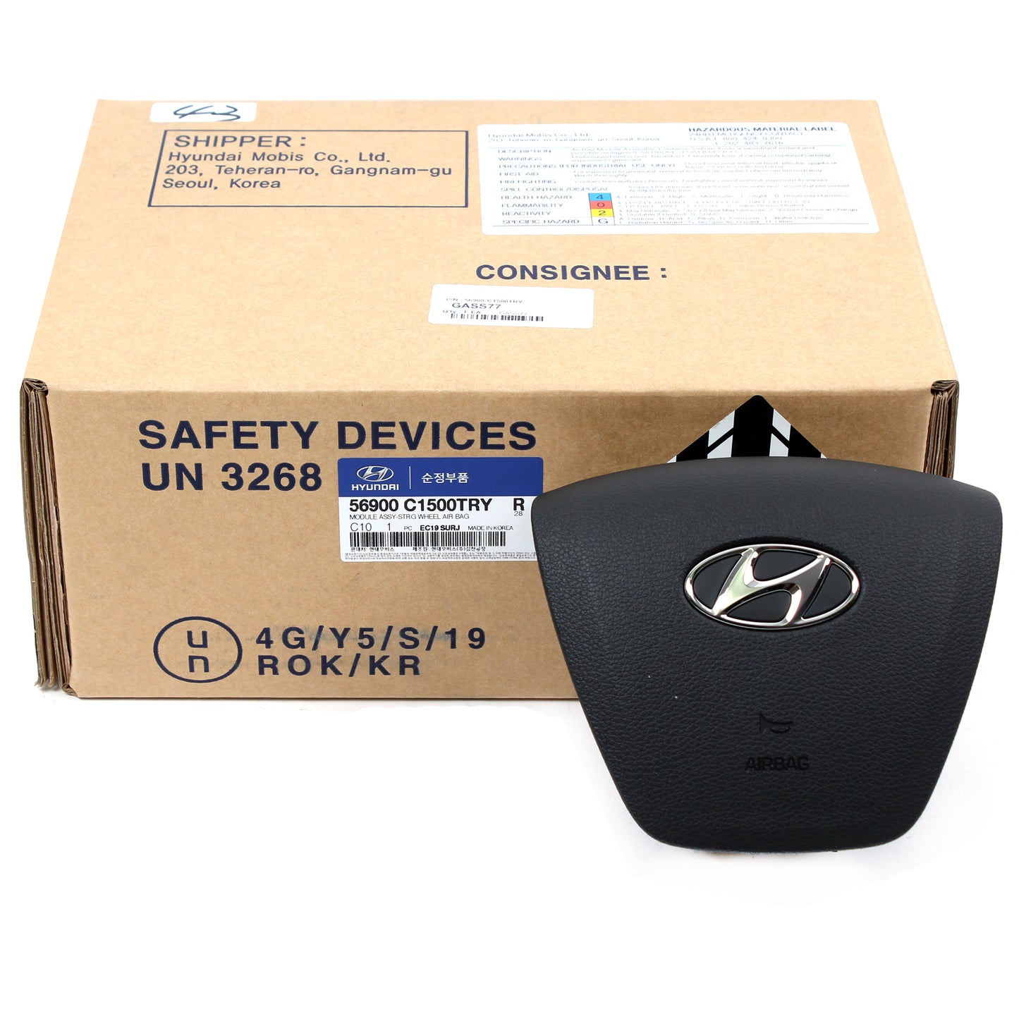 GENUINE Steering Wheel & Knee Air Bag 2015-2016-2017 Hyundai Sonata OEM 56900C1500TRY 56970C1200